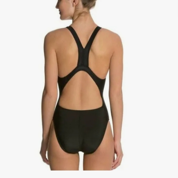 NEW Black Speedo Pro LT Swimsuit Anthracite Black Size 10/36 - Picture 2 of 7